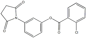 3-(2,5-dioxo-1-pyrrolidinyl)phenyl 2-chlorobenzoate Structure