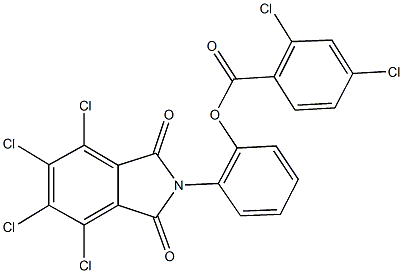 2-(4,5,6,7-tetrachloro-1,3-dioxo-1,3-dihydro-2H-isoindol-2-yl)phenyl 2,4-dichlorobenzoate Structure