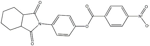 4-(1,3-dioxooctahydro-2H-isoindol-2-yl)phenyl 4-nitrobenzoate Struktur