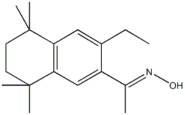 1-(3-ethyl-5,5,8,8-tetramethyl-5,6,7,8-tetrahydro-2-naphthalenyl)ethanone oxime Structure