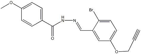 N'-[2-bromo-5-(2-propynyloxy)benzylidene]-4-methoxybenzohydrazide|