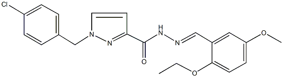 351508-13-9 1-(4-chlorobenzyl)-N'-(2-ethoxy-5-methoxybenzylidene)-1H-pyrazole-3-carbohydrazide