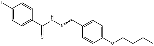 N'-(4-butoxybenzylidene)-4-fluorobenzohydrazide Structure