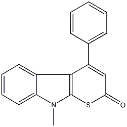 35156-00-4 9-methyl-4-phenylthiopyrano[2,3-b]indol-2(9H)-one
