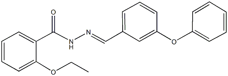 2-ethoxy-N'-(3-phenoxybenzylidene)benzohydrazide Struktur