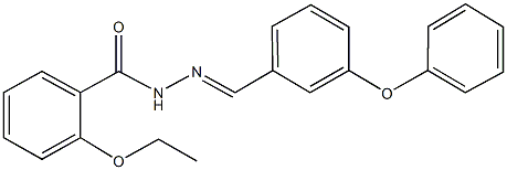 2-ethoxy-N'-(3-phenoxybenzylidene)benzohydrazide 化学構造式