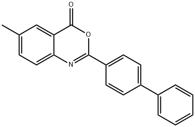 2-[1,1'-biphenyl]-4-yl-6-methyl-4H-3,1-benzoxazin-4-one Structure