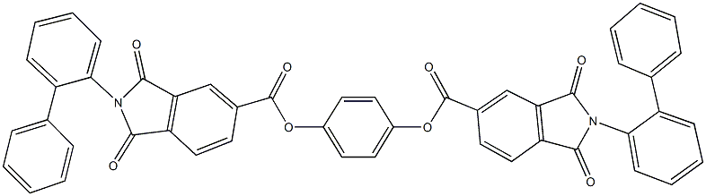 4-{[(2-[1,1'-biphenyl]-2-yl-1,3-dioxo-2,3-dihydro-1H-isoindol-5-yl)carbonyl]oxy}phenyl 2-[1,1'-biphenyl]-2-yl-1,3-dioxo-5-isoindolinecarboxylate,351893-95-3,结构式