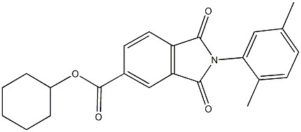 351895-52-8 cyclohexyl 2-(2,5-dimethylphenyl)-1,3-dioxo-5-isoindolinecarboxylate