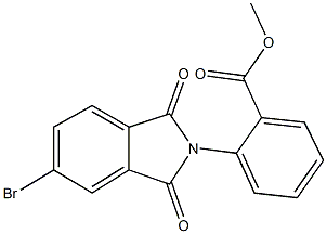 methyl 2-(5-bromo-1,3-dioxo-1,3-dihydro-2H-isoindol-2-yl)benzoate Struktur