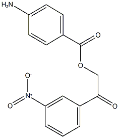 2-{3-nitrophenyl}-2-oxoethyl 4-aminobenzoate Structure