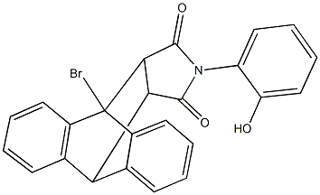 1-bromo-17-(2-hydroxyphenyl)-17-azapentacyclo[6.6.5.0~2,7~.0~9,14~.0~15,19~]nonadeca-2,4,6,9,11,13-hexaene-16,18-dione,351897-35-3,结构式