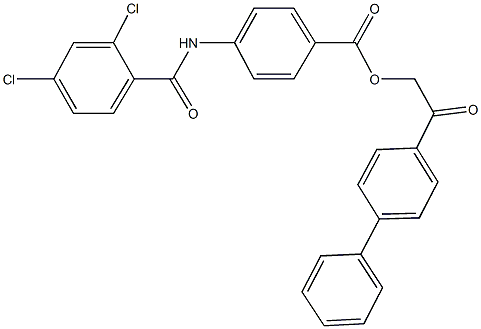 351898-50-5 2-[1,1'-biphenyl]-4-yl-2-oxoethyl 4-[(2,4-dichlorobenzoyl)amino]benzoate