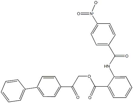 2-[1,1'-biphenyl]-4-yl-2-oxoethyl 2-({4-nitrobenzoyl}amino)benzoate|