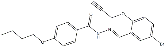 N'-[5-bromo-2-(2-propynyloxy)benzylidene]-4-butoxybenzohydrazide Structure