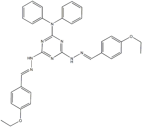 351986-07-7 4-ethoxybenzaldehyde {4-(diphenylamino)-6-[2-(4-ethoxybenzylidene)hydrazino]-1,3,5-triazin-2-yl}hydrazone