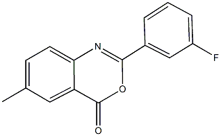 2-(3-fluorophenyl)-6-methyl-4H-3,1-benzoxazin-4-one Structure