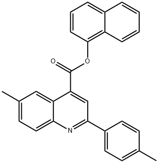 1-naphthyl 6-methyl-2-(4-methylphenyl)-4-quinolinecarboxylate Structure