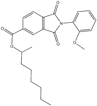 351992-58-0 1-methylheptyl 2-(2-methoxyphenyl)-1,3-dioxo-5-isoindolinecarboxylate