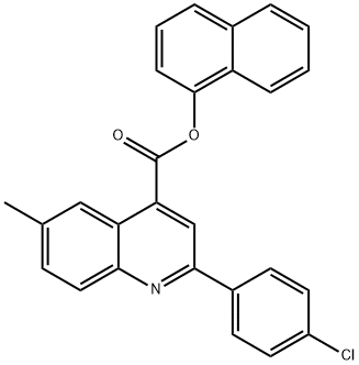 1-naphthyl 2-(4-chlorophenyl)-6-methyl-4-quinolinecarboxylate|