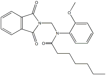 N-[(1,3-dioxo-1,3-dihydro-2H-isoindol-2-yl)methyl]-N-(2-methoxyphenyl)heptanamide Structure