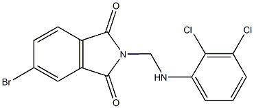 5-bromo-2-[(2,3-dichloroanilino)methyl]-1H-isoindole-1,3(2H)-dione 结构式