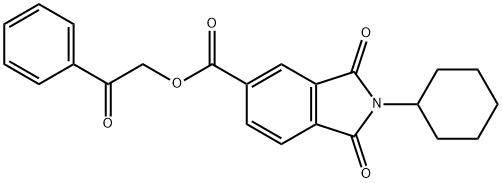 351993-72-1 2-oxo-2-phenylethyl 2-cyclohexyl-1,3-dioxo-5-isoindolinecarboxylate