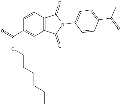 hexyl 2-(4-acetylphenyl)-1,3-dioxoisoindoline-5-carboxylate|