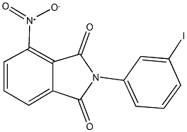 4-nitro-2-(3-iodophenyl)-1H-isoindole-1,3(2H)-dione 结构式