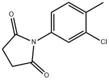 1-(3-chloro-4-methylphenyl)-2,5-pyrrolidinedione Structure