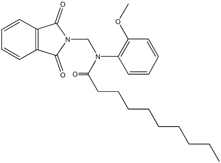 351995-60-3 N-[(1,3-dioxo-1,3-dihydro-2H-isoindol-2-yl)methyl]-N-(2-methoxyphenyl)decanamide