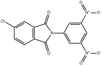 2-{3,5-bisnitrophenyl}-5-chloro-1H-isoindole-1,3(2H)-dione Struktur