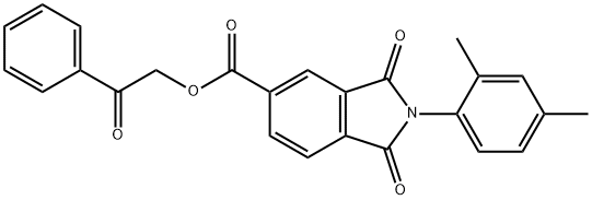 351997-86-9 2-oxo-2-phenylethyl 2-(2,4-dimethylphenyl)-1,3-dioxo-5-isoindolinecarboxylate