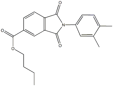 butyl 2-(3,4-dimethylphenyl)-1,3-dioxo-5-isoindolinecarboxylate|