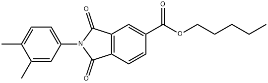 pentyl 2-(3,4-dimethylphenyl)-1,3-dioxoisoindoline-5-carboxylate|