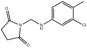1-[(3-chloro-4-methylanilino)methyl]-2,5-pyrrolidinedione Structure