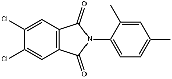 5,6-dichloro-2-(2,4-dimethylphenyl)-1H-isoindole-1,3(2H)-dione Struktur