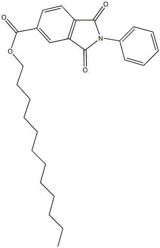 dodecyl 1,3-dioxo-2-phenylisoindoline-5-carboxylate Struktur
