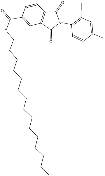 pentadecyl 2-(2,4-dimethylphenyl)-1,3-dioxoisoindoline-5-carboxylate Structure