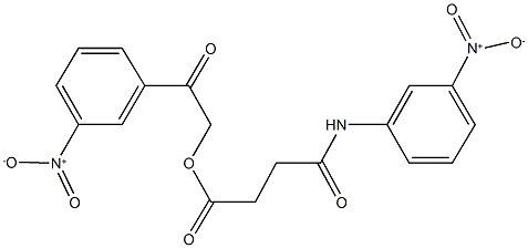 2-{3-nitrophenyl}-2-oxoethyl 4-{3-nitroanilino}-4-oxobutanoate|