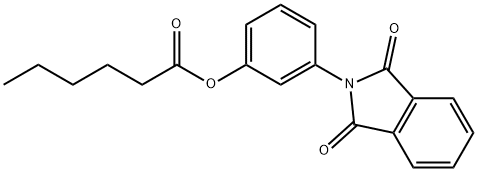 3-(1,3-dioxo-1,3-dihydro-2H-isoindol-2-yl)phenyl hexanoate Structure