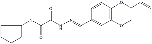 2-{2-[4-(allyloxy)-3-methoxybenzylidene]hydrazino}-N-cyclopentyl-2-oxoacetamide|