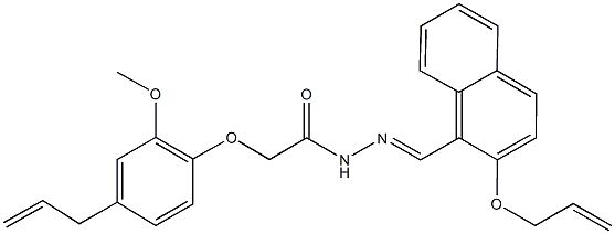 2-(4-allyl-2-methoxyphenoxy)-N'-{[2-(allyloxy)-1-naphthyl]methylene}acetohydrazide|