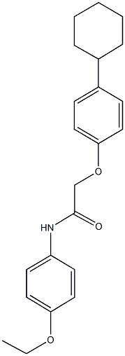 2-(4-cyclohexylphenoxy)-N-(4-ethoxyphenyl)acetamide Structure