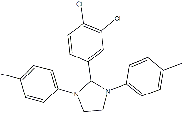 2-(3,4-dichlorophenyl)-1,3-bis(4-methylphenyl)imidazolidine Structure