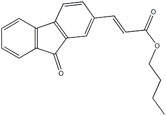butyl 3-(9-oxo-9H-fluoren-2-yl)acrylate Structure
