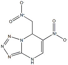 6-nitro-7-{nitromethyl}-4,7-dihydrotetraazolo[1,5-a]pyrimidine,352215-60-2,结构式