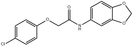 N-(1,3-benzodioxol-5-yl)-2-(4-chlorophenoxy)acetamide|