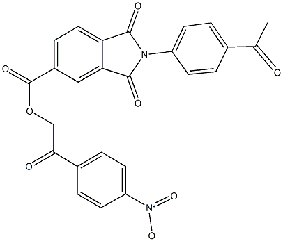 352219-04-6 2-{4-nitrophenyl}-2-oxoethyl 2-(4-acetylphenyl)-1,3-dioxo-5-isoindolinecarboxylate