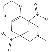 6-(2-chloroethoxy)-1,5-bisnitro-3-methyl-3-azabicyclo[3.3.1]non-6-ene Structure
